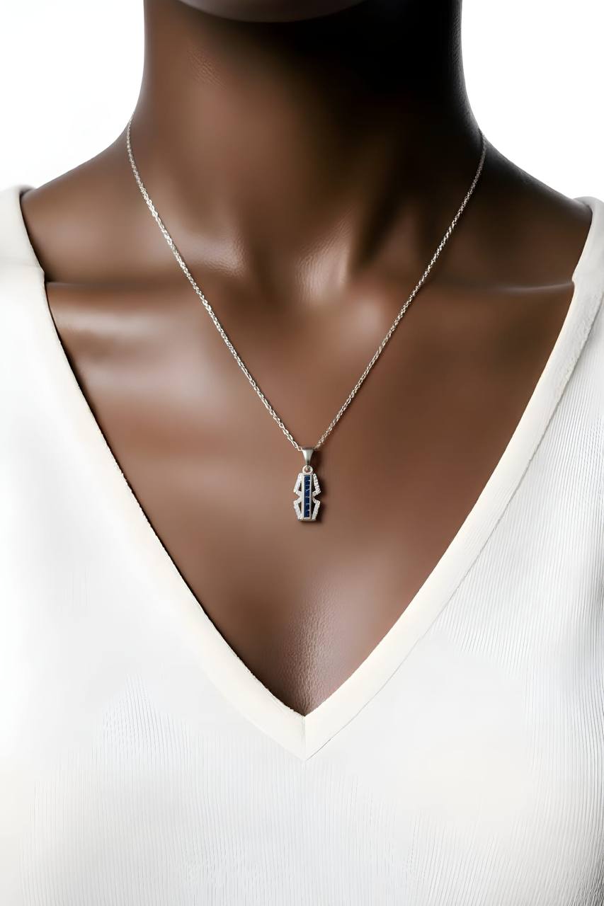 totem bleu Collier Totem Bleue – Image 1