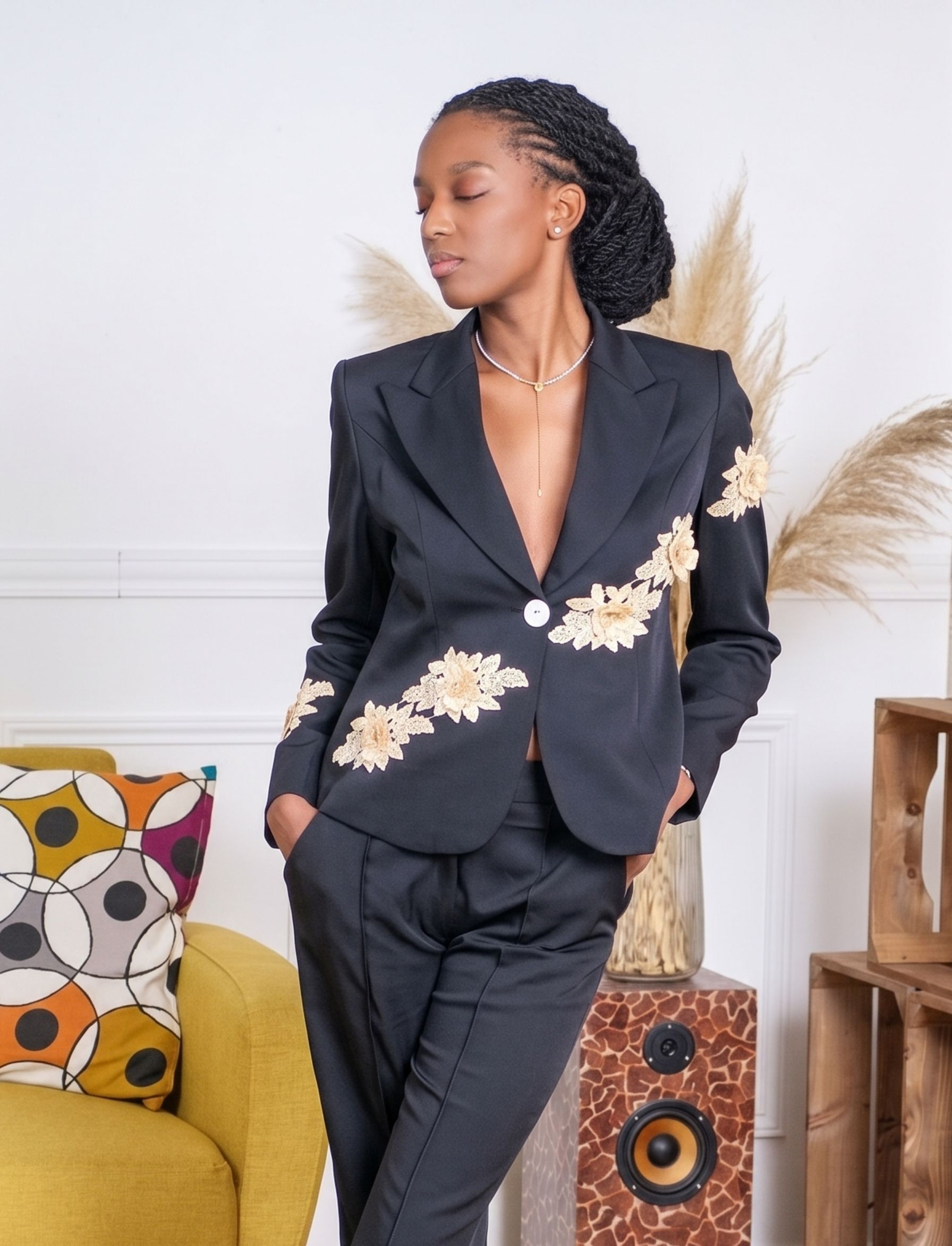haut ensemble eclat fauve VESTE ÉCLAT FAUVE – Image 1