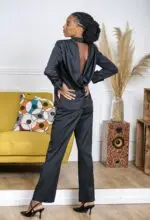 VESTE ORCHIDEE NOIRE