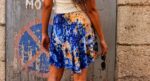 JUPE COURTE BLEU AZUR – Image 4