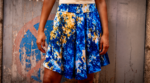 JUPE COURTE BLEU AZUR – Image 3