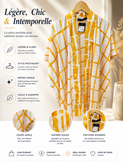 KIMONO GILET SOLEIL